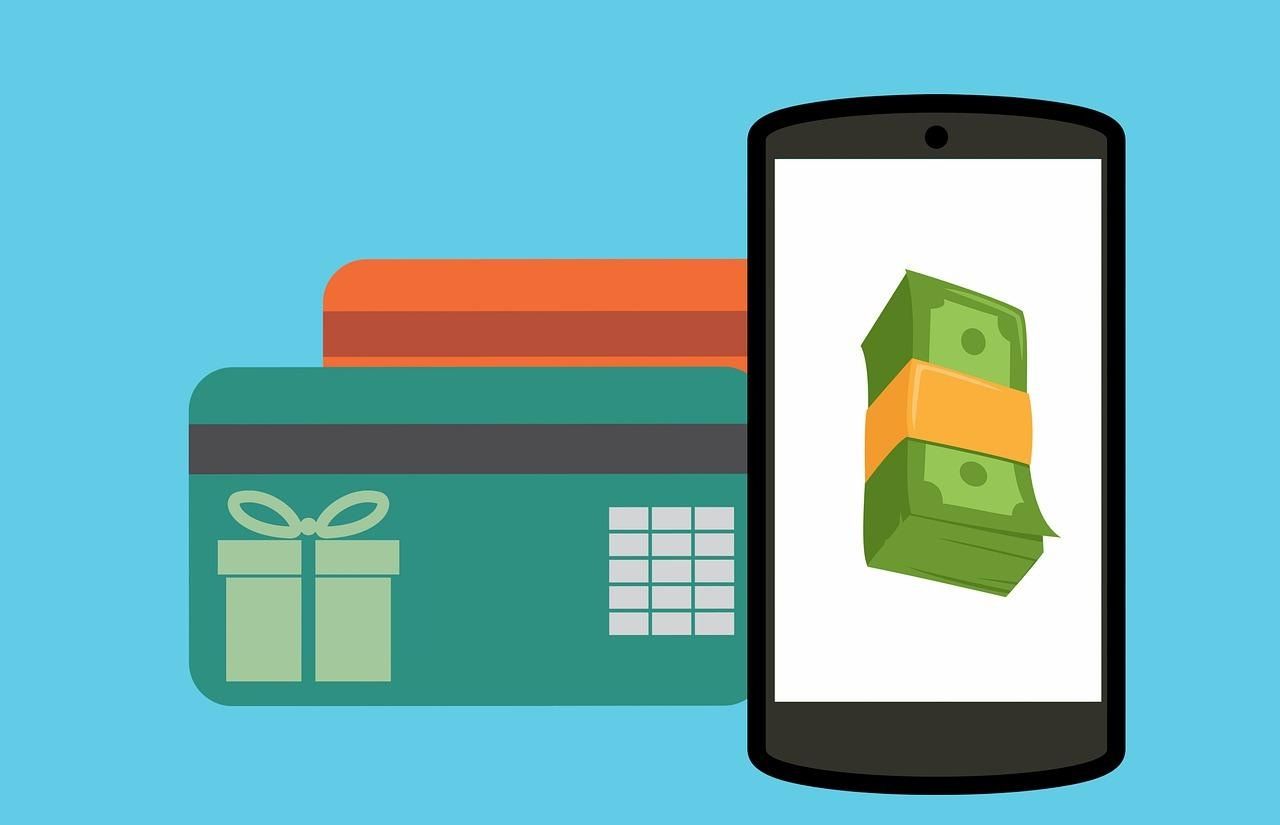 A cellphone and credit card to show headless commerce within an online store