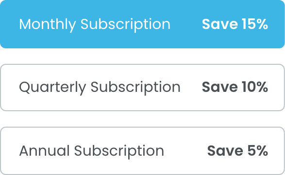 Subscription management options with subscribe-and-save.