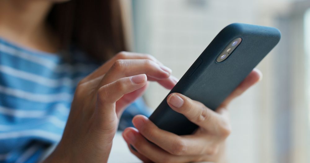 Subscription consumer shopping on mobile phone.