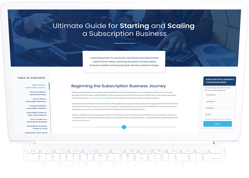 Ultimate Guide for Starting and Scaling a Subscription Business